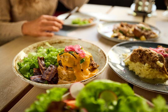 Vibrant and visually appealing plates of food 