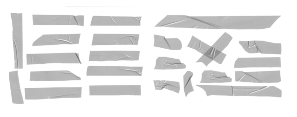 masking tape isolated with clipping path on a white background.