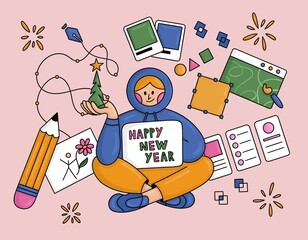 Artist’s happy new year.