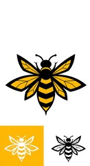 蜜蜂の幾何学模様