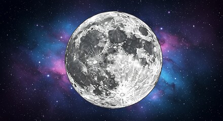 宇宙の息吹、満月