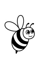 線描のハチ、優しい表情 (Senbyō no hachi, yasashii hyōjō)