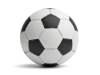 Fototapeta premium Classic soccer ball with black and white panels