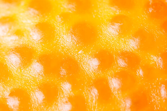 Close-up View of a Vibrant Orange Texture Surface