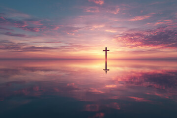 Cross Reflection in Water