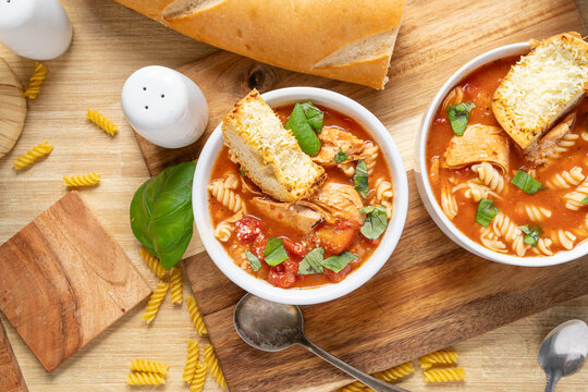 Tomato Broth Chicken Soup