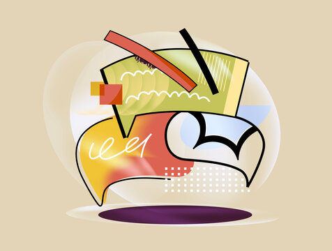 Abstract chat bubble icon 