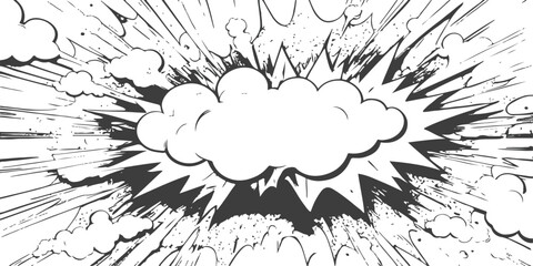 Abstract grunge background vector illustration featuring a floral pattern with clouds and bubble shapes on paper texture art