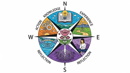 Empowering personal growth with a compass of knowledge, experience, reflective thought, and