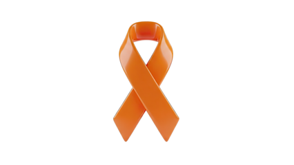 Orange awareness ribbon