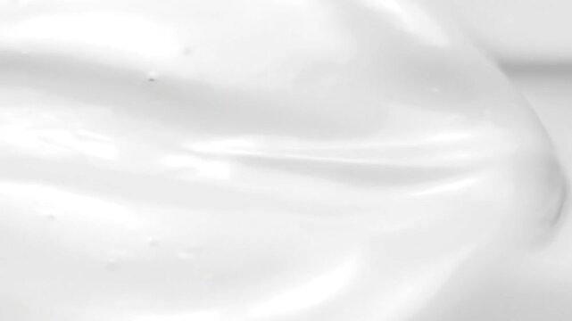 Smooth, swirling white liquid texture with subtle highlights