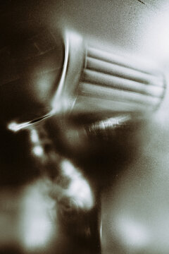 Abstract black and white brush strokes