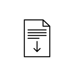 Close-up of a Download Icon on a Digital Screen for Tech and Internet Usage