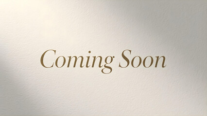 A promotional image with the text Coming Soon displayed prominently on a gradient background