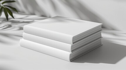 Softcover Book Mockup Stacked Perspective