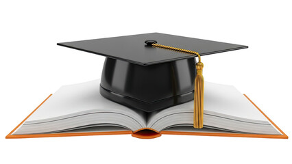 Graduation Cap on Open Book