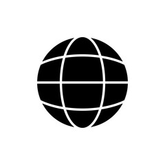Obraz premium Global network icon representing internet connectivity and worldwide communication