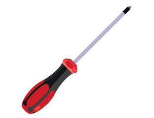 Star-Head Screwdriver with Yellow and Black Handle Isolated, Professional Maintenance Hand Tool for Home Repair, DIY and Technical Service Vector