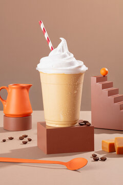 Iced Caramel Coffee with Cream