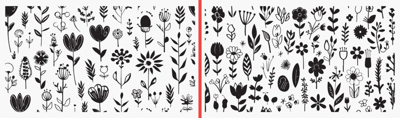 scandinavian floral illustration, minimalist flower icons, nordic botanical art, simple plant drawings, hand drawn floral set, modern folk flowers, botanical icon pack, floral vector collection, nordi