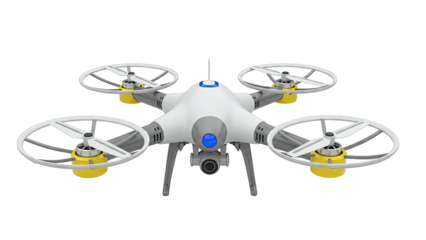 White Drone with Camera