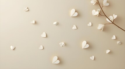 A minimalist 3D heart-shaped ribbon formation with clean lighting and soft focus