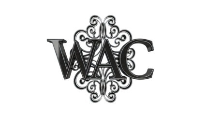 WAC Monogram with Ornate Scrollwork