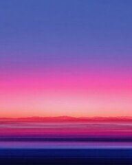 Fototapeta premium Vibrant mountain horizon gradient abstract sunrise sunset