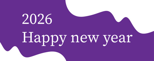 Happy new year web banner design . 