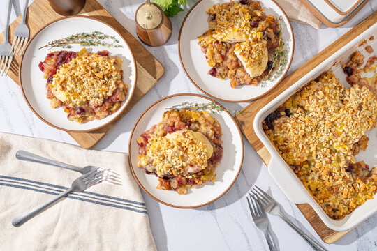 Thanksgiving Leftovers Casserole