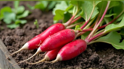 Some French Breakfast Radish harvests