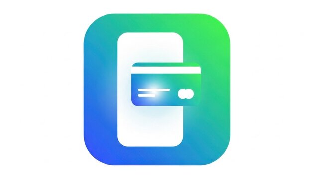 Vibrant Gradient Icon for Secure Mobile Banking and Digital Financial Transaction Services