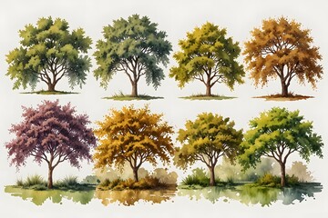 Seasonal changes of acacia trees