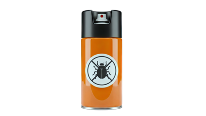Insecticide Spray Can with Bug-Free Symbol