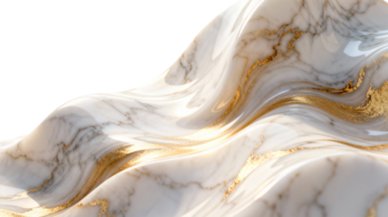 Abstract White Marble with Gold Veins Textures