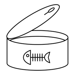 Cat Food Icon. Outline style 