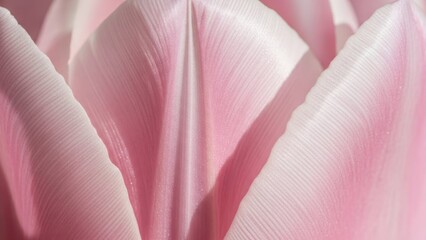 Pink and white tulip petals with a soft focus background.