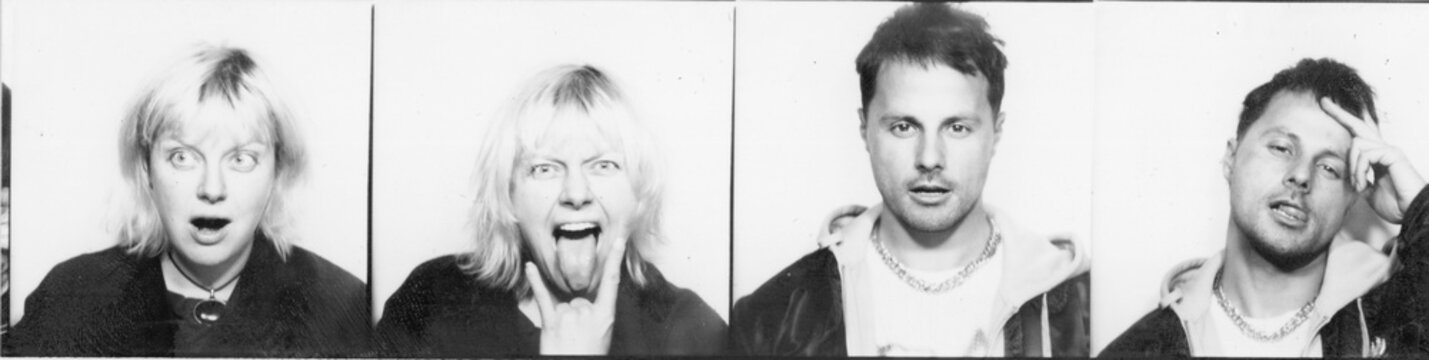 Photobooth Strip with Playful Expressions