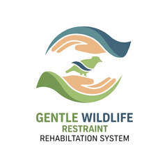 Gentle Wildlife Restraint Rehabilitation System Logo Design.