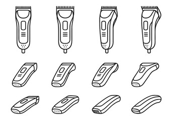 Icon highlight tile vector minimalist tilt grip bar grid line shading contour