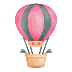 Watercolor Valentine Heart Illustration. Perfect for Valentine's Day invitations, wedding stationery, and digital scrapbooking.