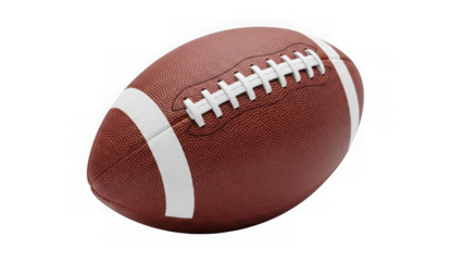 American football ball isolated on transparent background