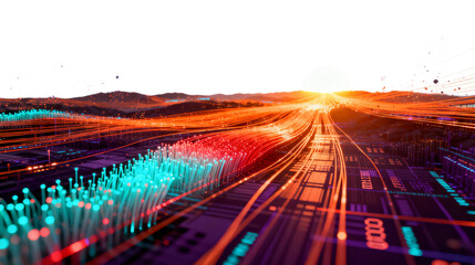 Digital Network Connectivity with Flowing Data Streams