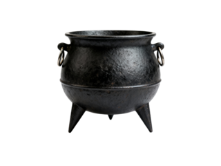 Antique Cast Iron Cauldron with Legs and Rings