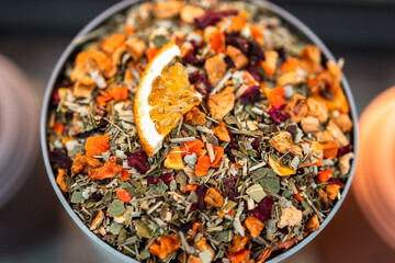 Colorful Herbal Tea Blend
