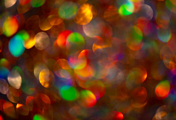 Glowing wallpaper with magical bokeh light effect. Elegant glitter bokeh overlay for creative...