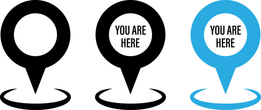 You are here map marker icon
