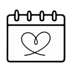 valentine day calendar