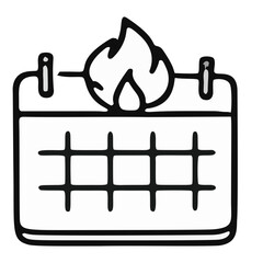 calendar icon vector illustration
