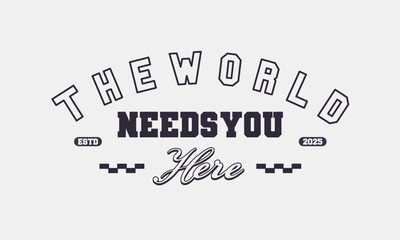 Retro vintage college varsity typography t-shirt and poster graphic template design - Vector